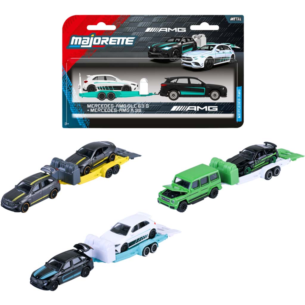Majorette: Mercedes AMG Deluxe samochód z przyczepą w różnych wersjach - Simba Toys zdjęcie 1