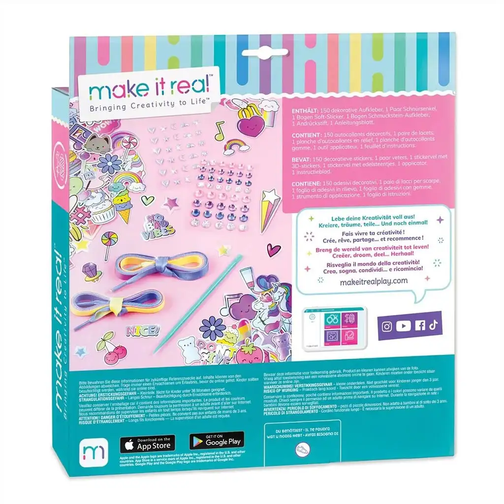 Make It Real: Sticker Chic Ozdoba na buty - Moda tęczowej drogi zdjęcie 2