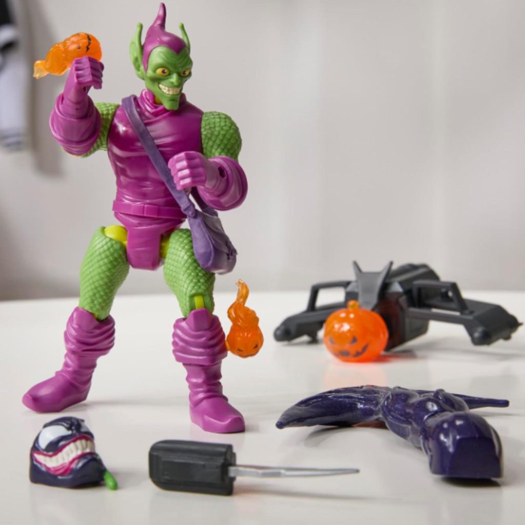 Marvel Mix Mashers: Spider-Man Zielona Głowa figura z akcesoriami - Hasbro zdjęcie 4