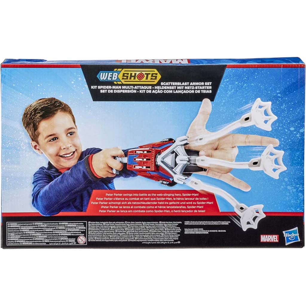 Marvel Spider-Man: Web Shots Scatterblast Armor zestaw zabawek - Hasbro zdjęcie 2