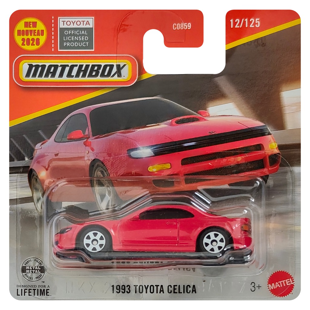 Matchbox: 1993 Toyota Celica samochód 1/64 - Mattel zdjęcie 1