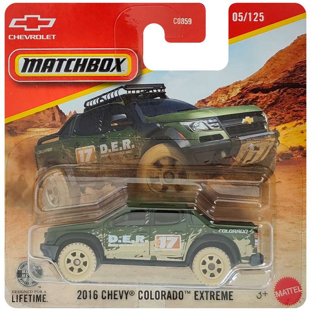Matchbox: 2016 Chevrolet Colorado Xtreme mały samochód 1/64 - Mattel zdjęcie 1