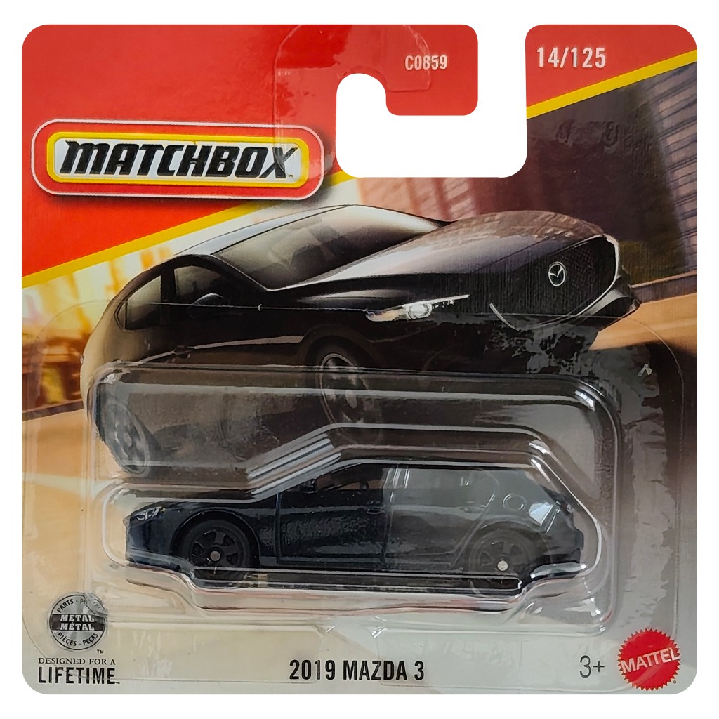 Matchbox: 2019 Mazda 3 samochód 1/64 - Mattel zdjęcie 1
