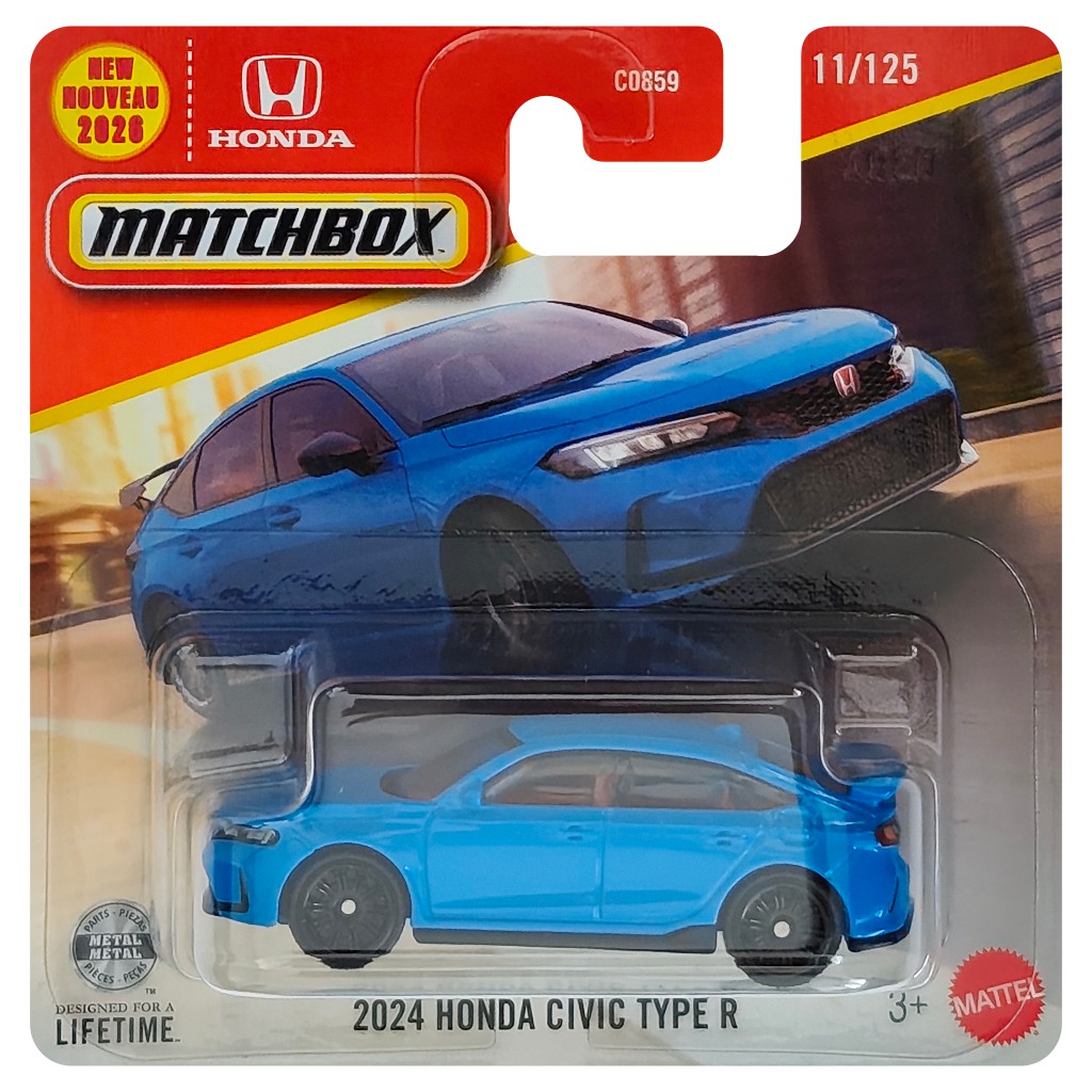 Matchbox: 2024 Honda Civic Type R samochód 1/64 - Mattel zdjęcie 1
