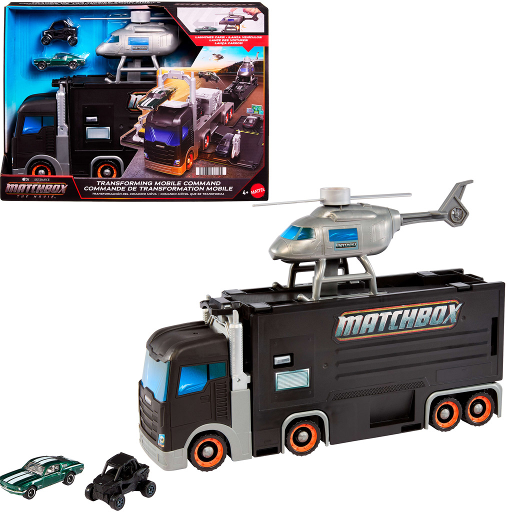 Matchbox A film: 2 w 1 Mercedes samochód dostawczy i przekształcany zestaw torów – Mattel zdjęcie 1