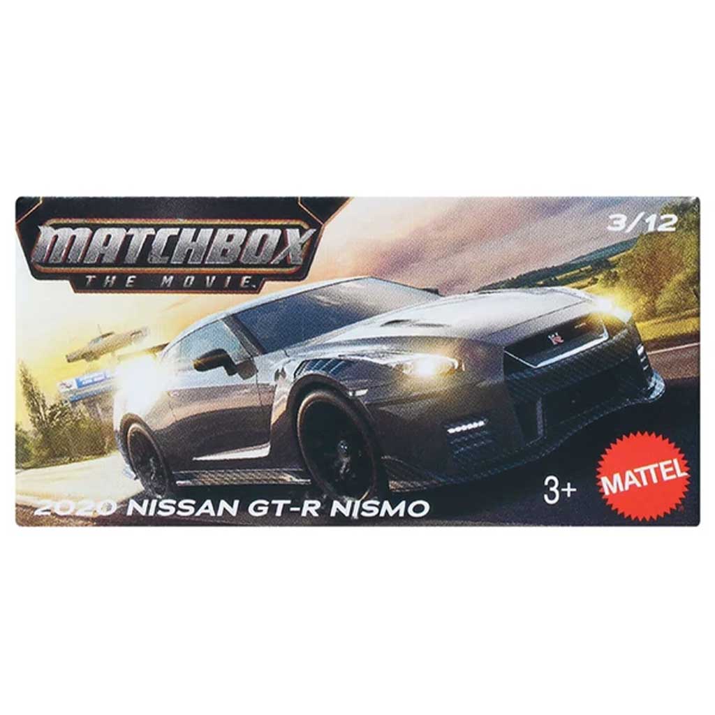Matchbox A Film: 2020 Nissan GT-R Nismo samochód w pudełku 1/64 – Mattel zdjęcie 1