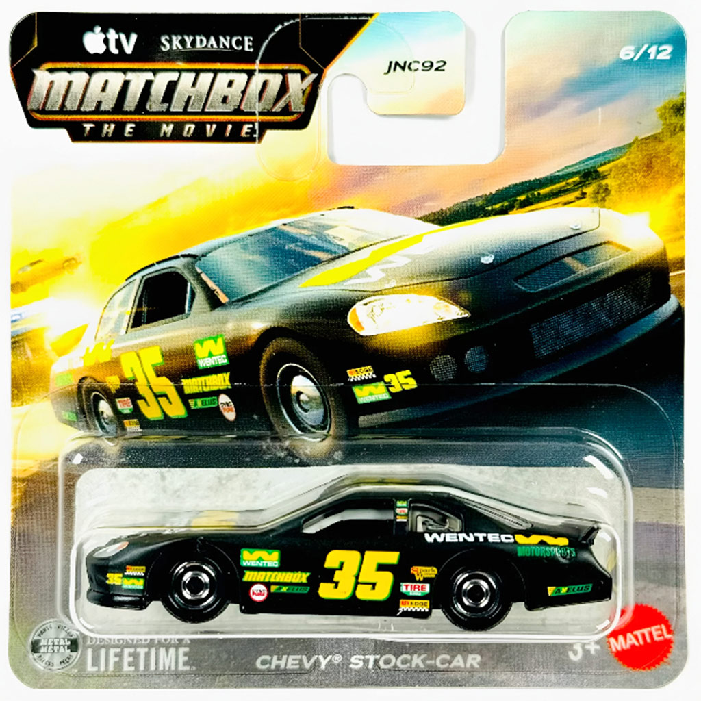 Matchbox A Film: Chevy Stock-Car mały samochód 1/64 - Mattel zdjęcie 1