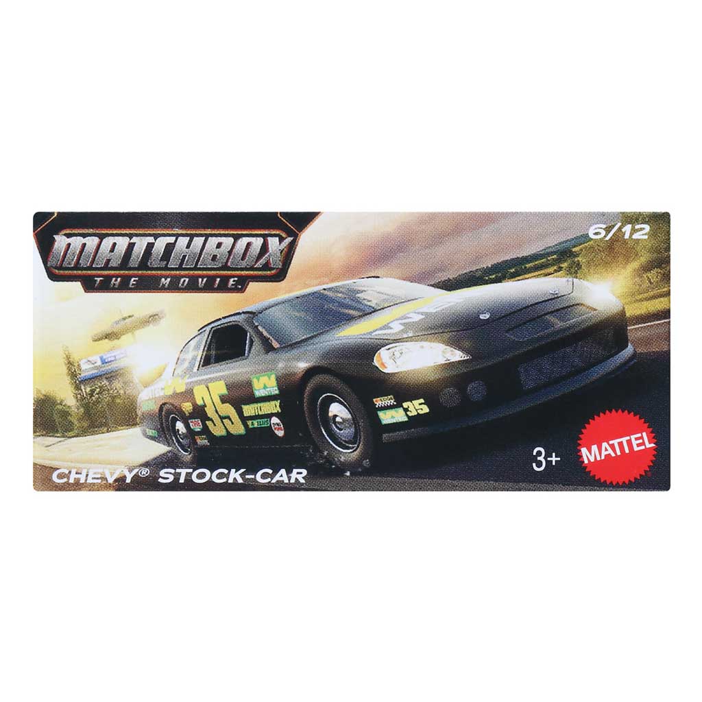 Matchbox A Film: Chevy Stock-Car samochód w pudełku 1/64 – Mattel zdjęcie 1
