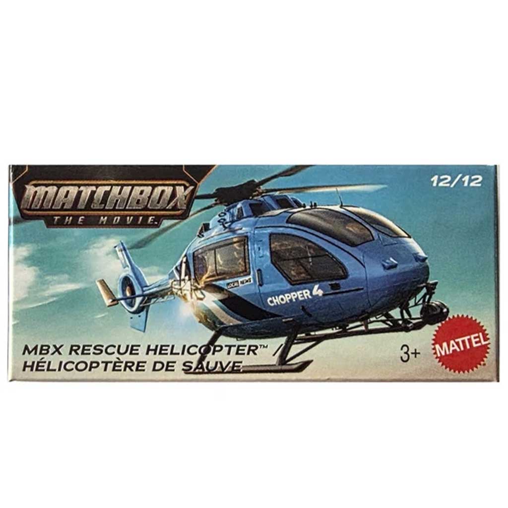 Matchbox A Film: MBX Rescue helikopter w pudełku 1/64 – Mattel zdjęcie 1