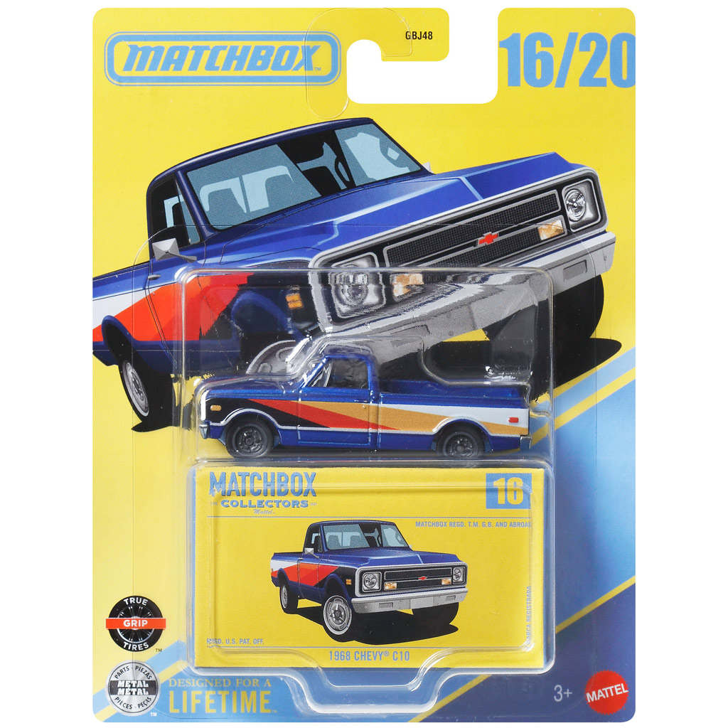 Matchbox Collectors: 1968 Chevy C10 kolekcjonerski samochód w pudełku 1/64 - Mattel zdjęcie 1