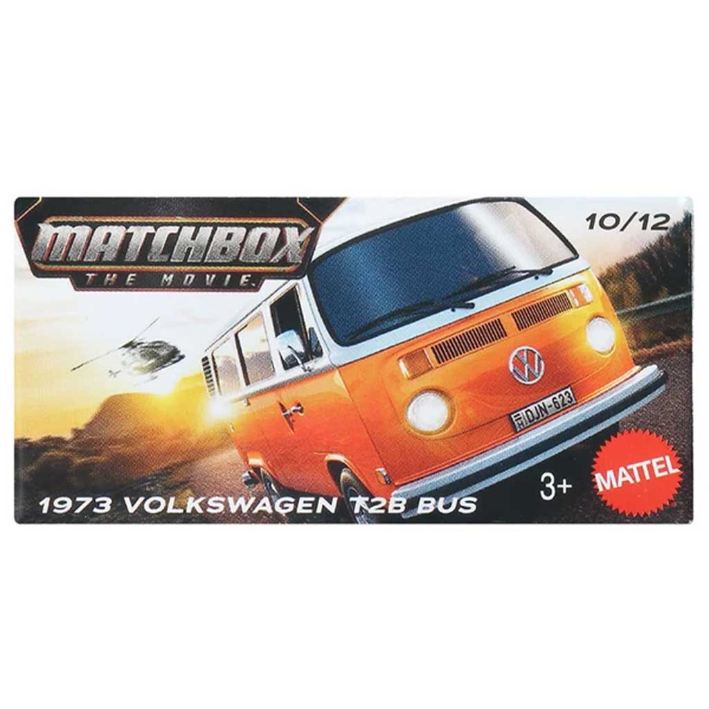 Matchbox Film: 1973 Volkswagen T2B z pudełkiem kartonowym bus 1/64 – Mattel zdjęcie 1
