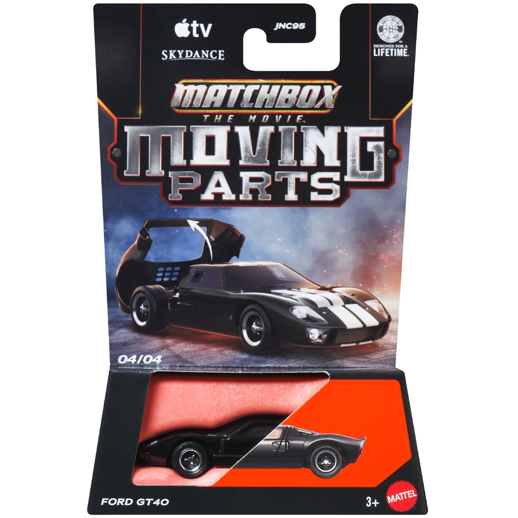 Matchbox Film: Ford GT40 otwierany samochodzik 1/64 – Mattel zdjęcie 1