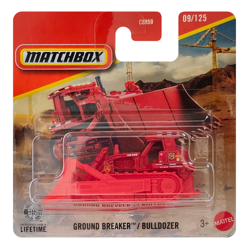 Matchbox: Ground Breaker Bulldozer samochód 1/64 - Mattel zdjęcie 1