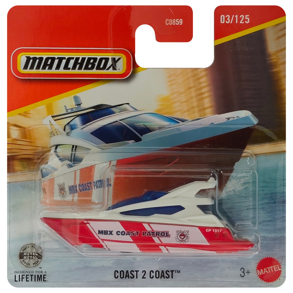Matchbox: Łódź straży przybrzeżnej Coast 2 Coast 1/64 - Mattel zdjęcie 1