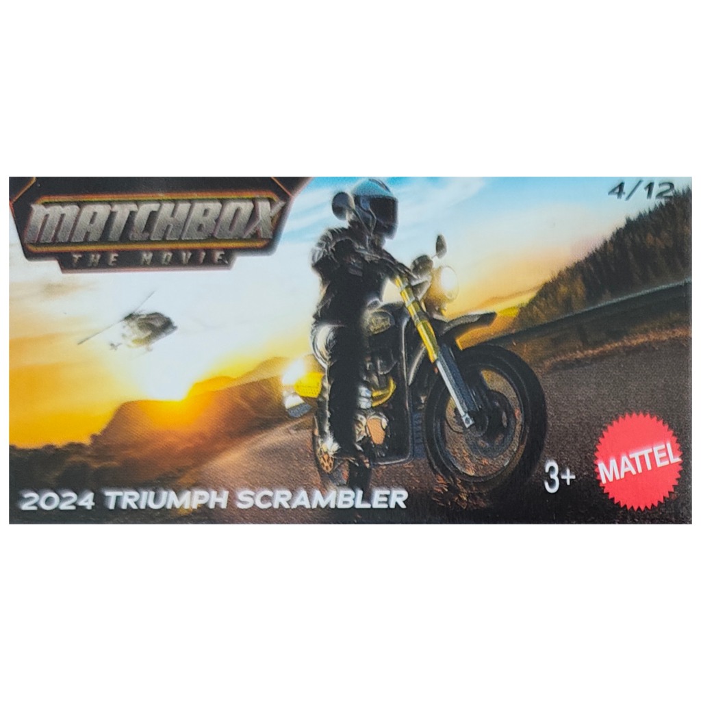 Matchbox: Pudełkowy 2024 Triumph Scrambler motocykl 1/64 - Mattel zdjęcie 1
