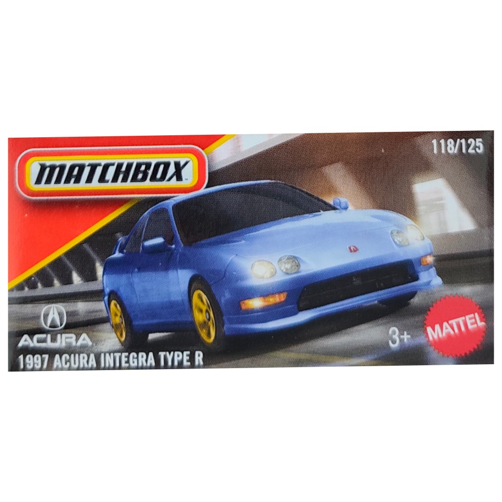 Matchbox: Samochód 1997 Acura Integra Type R w pudełku 1/64 - Mattel zdjęcie 1