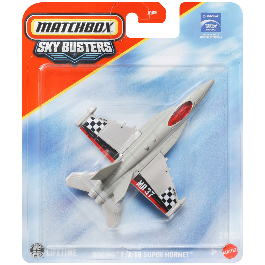 Matchbox: Sky Busters Boeing F/A-18 Super Hornet myśliwiec 1/64 – Mattel zdjęcie 1
