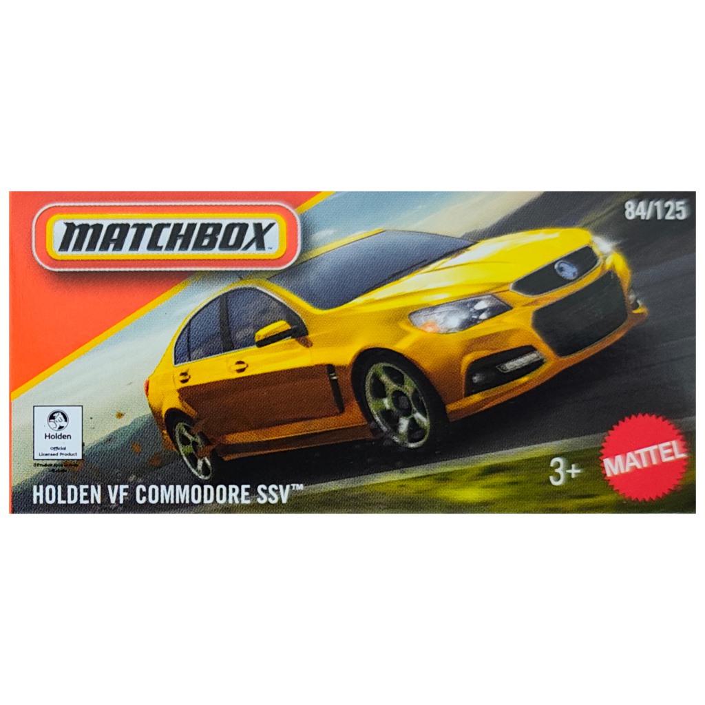 Matchbox: Żółty samochodzik Holden VF Commodore SSV w pudełku 1/64 - Mattel zdjęcie 1