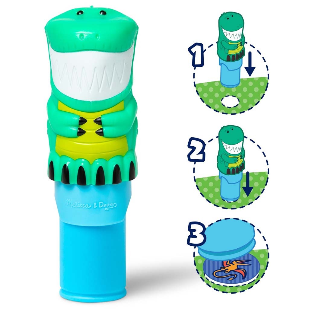 Melissa&Doug: Sticker WOW! Pieczątka z naklejkami – Dinozaur – Spin Master zdjęcie 2