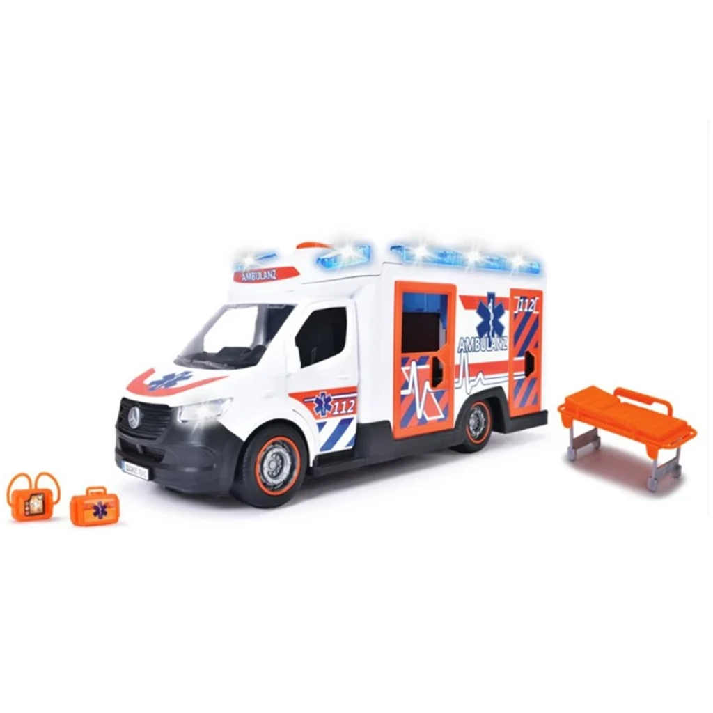 Mercedes-Benz Sprinter Ambulans samochód z dźwiękiem i światłem 35cm - Dickie Toys zdjęcie 2