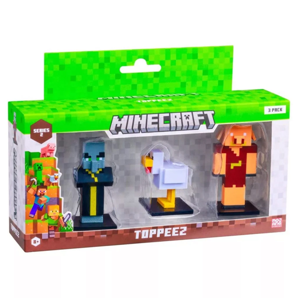 Minecraft 3D Toppeez seria 2 zestaw figurek 3 sztuki różne - 1szt zdjęcie 2