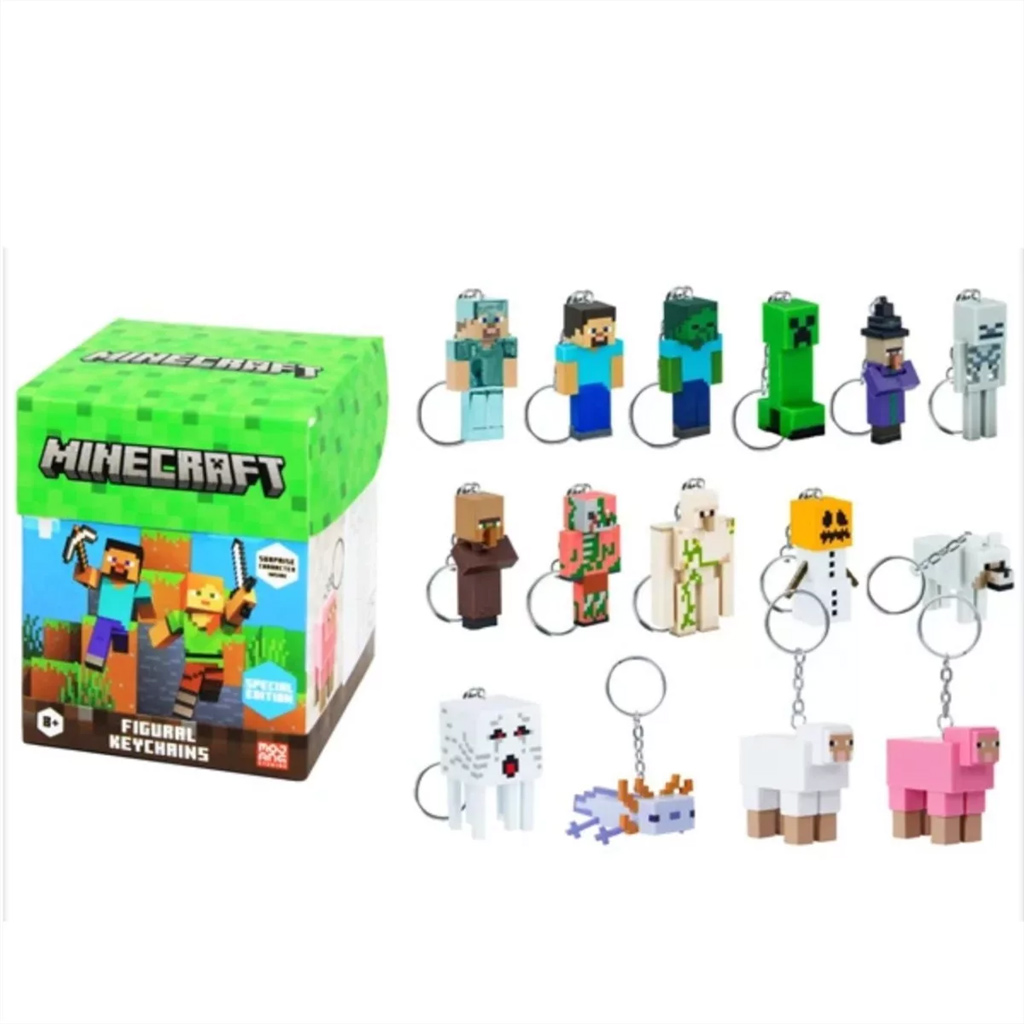 Minecraft niespodzianka figura brelok, 13 cm, seria 2 - 1szt zdjęcie 2