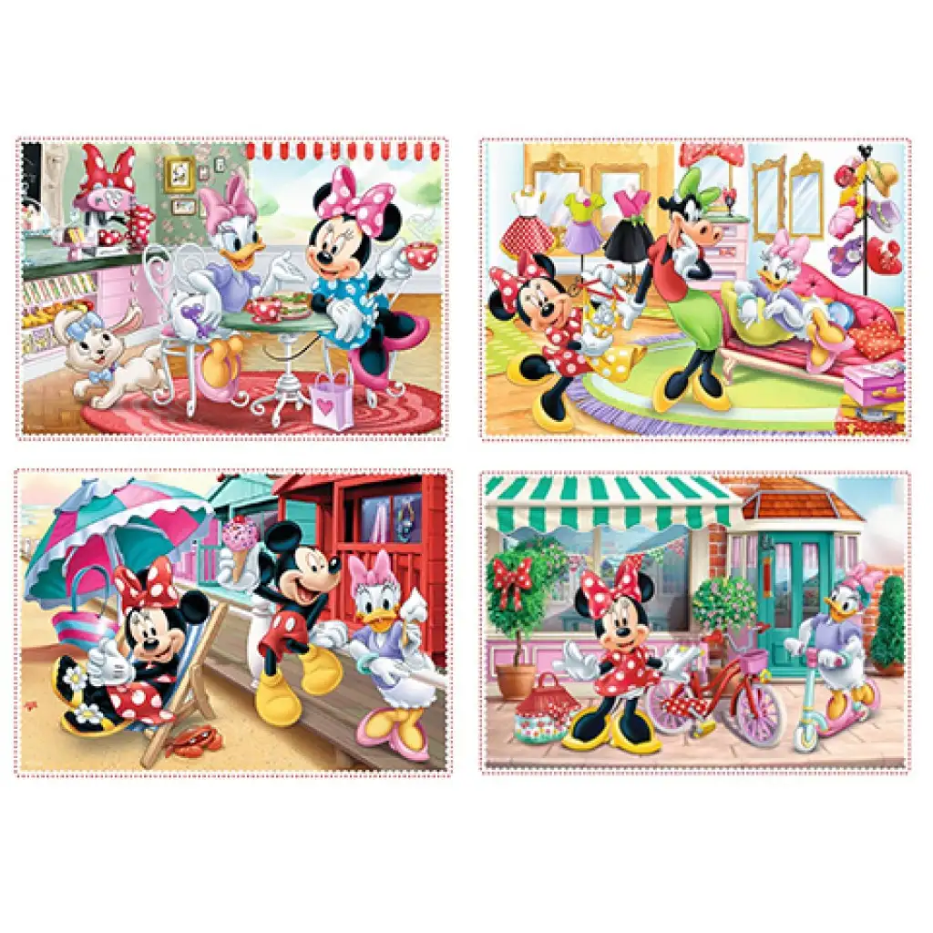 Minnie Mouse i przyjaciele 12,15,20,24szt. 4 w 1 puzzel - Trefl zdjęcie 2