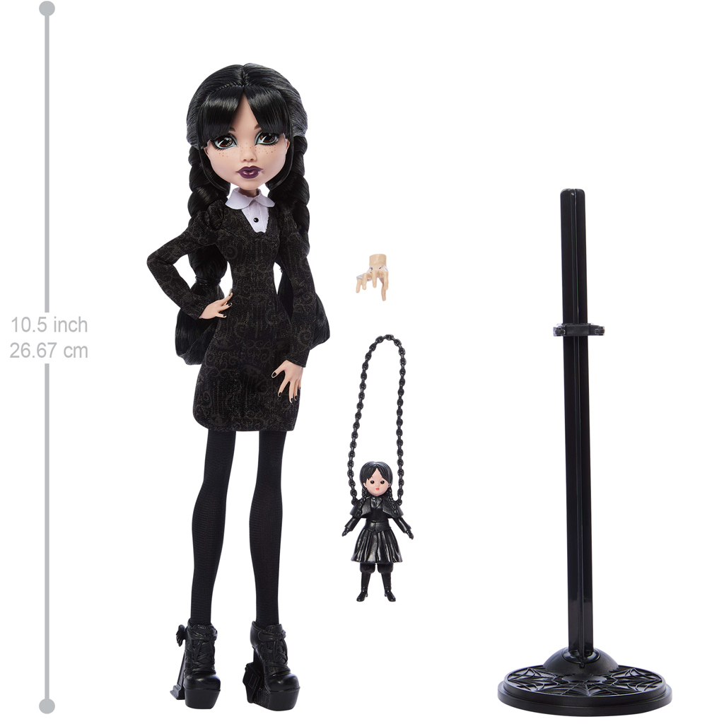 Monster High x Wednesday – Lalka Wednesday Addams z akcesoriami – Mattel zdjęcie 3