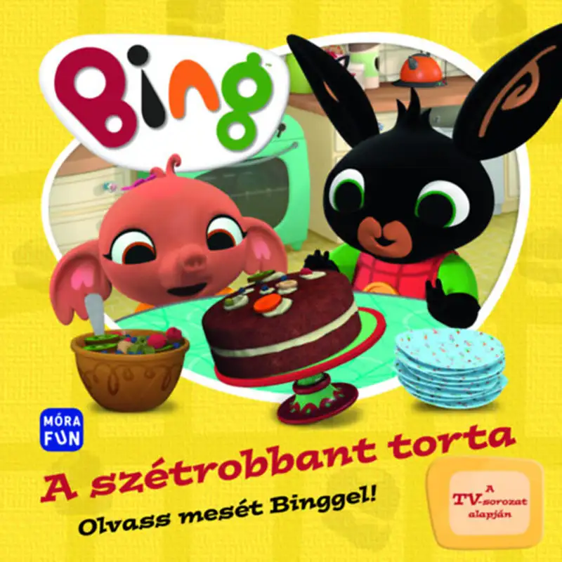Móra: Bing - Rozpadające się ciasto - Czytaj bajkę z Bингом! książka z bajkami zdjęcie 1