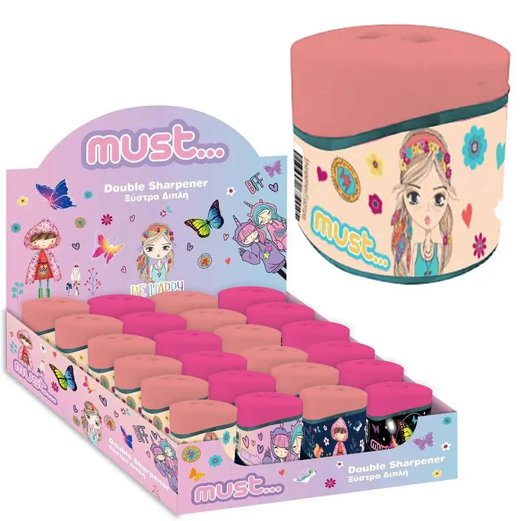 Must: Boho Girl Dwuotworowa temperówka z pojemnikiem w różnych wersjach 1szt zdjęcie 1