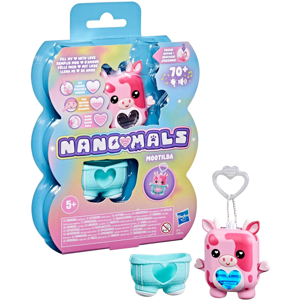 Nano-mals: Interaktywna elektroniczna figura krowy Mootilda – Hasbro zdjęcie 1