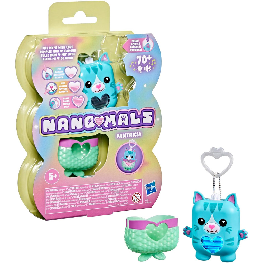 Nano-mals: Interaktywna figura elektronicznego kota Pawtricii – Hasbro zdjęcie 1