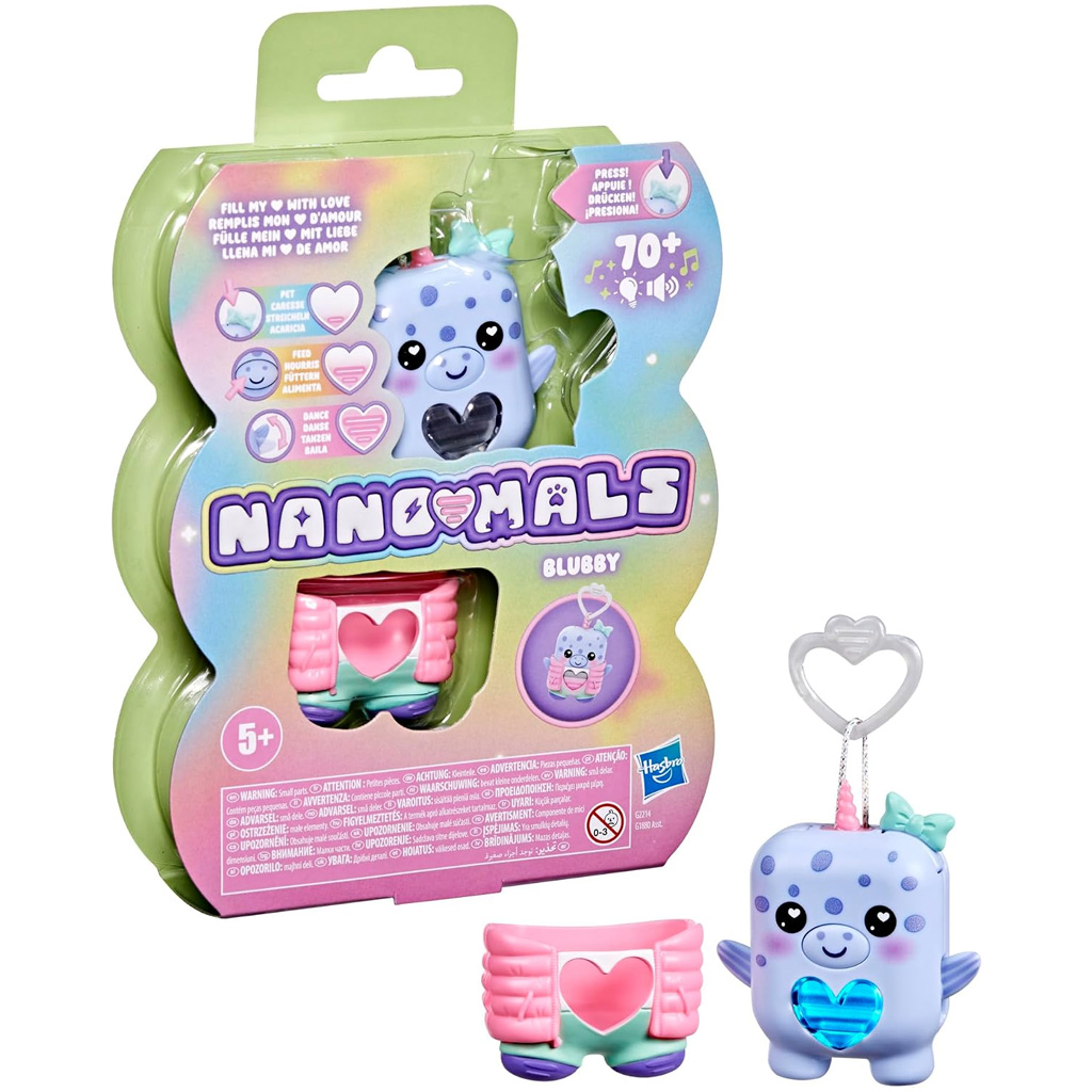 Nano-mals: Interaktywny elektroniczny figura narwala Blubby – Hasbro zdjęcie 1