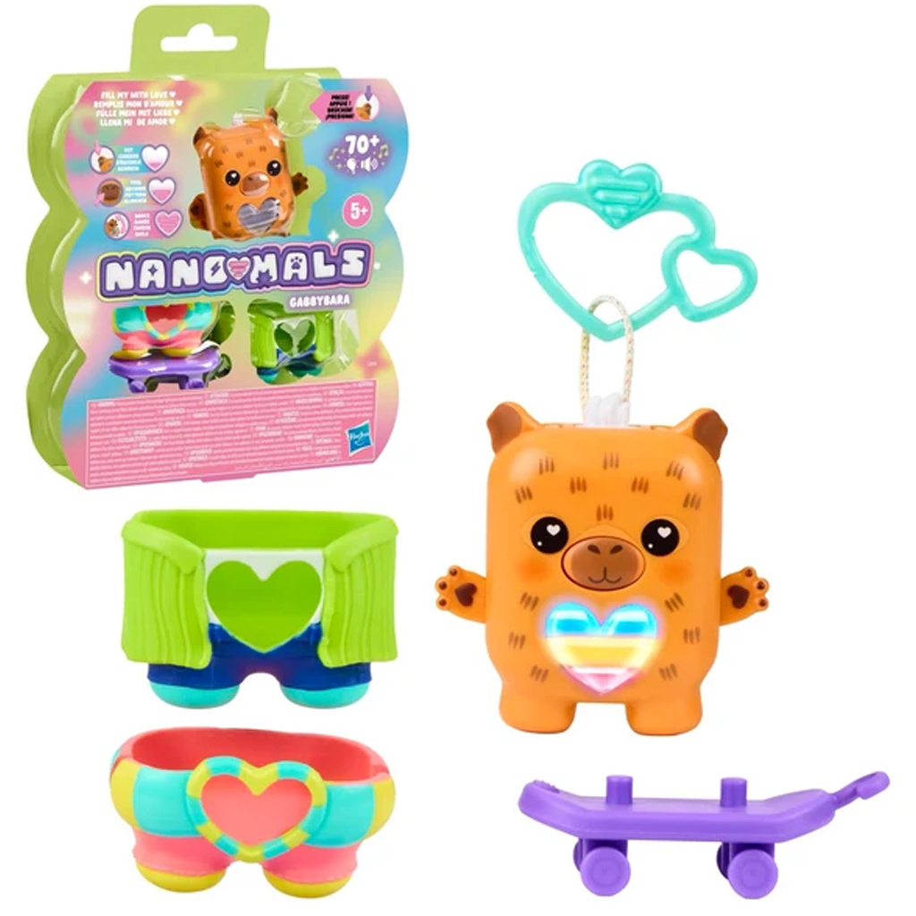 Nano-mals: Interaktywny elektroniczny kapibara figura – Hasbro zdjęcie 1