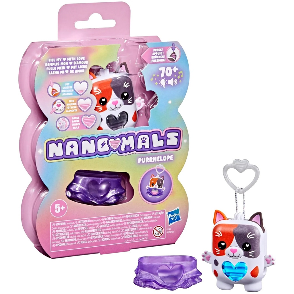 Nano-mals: interaktywny elektroniczny kotek Purrnelope – Hasbro zdjęcie 1