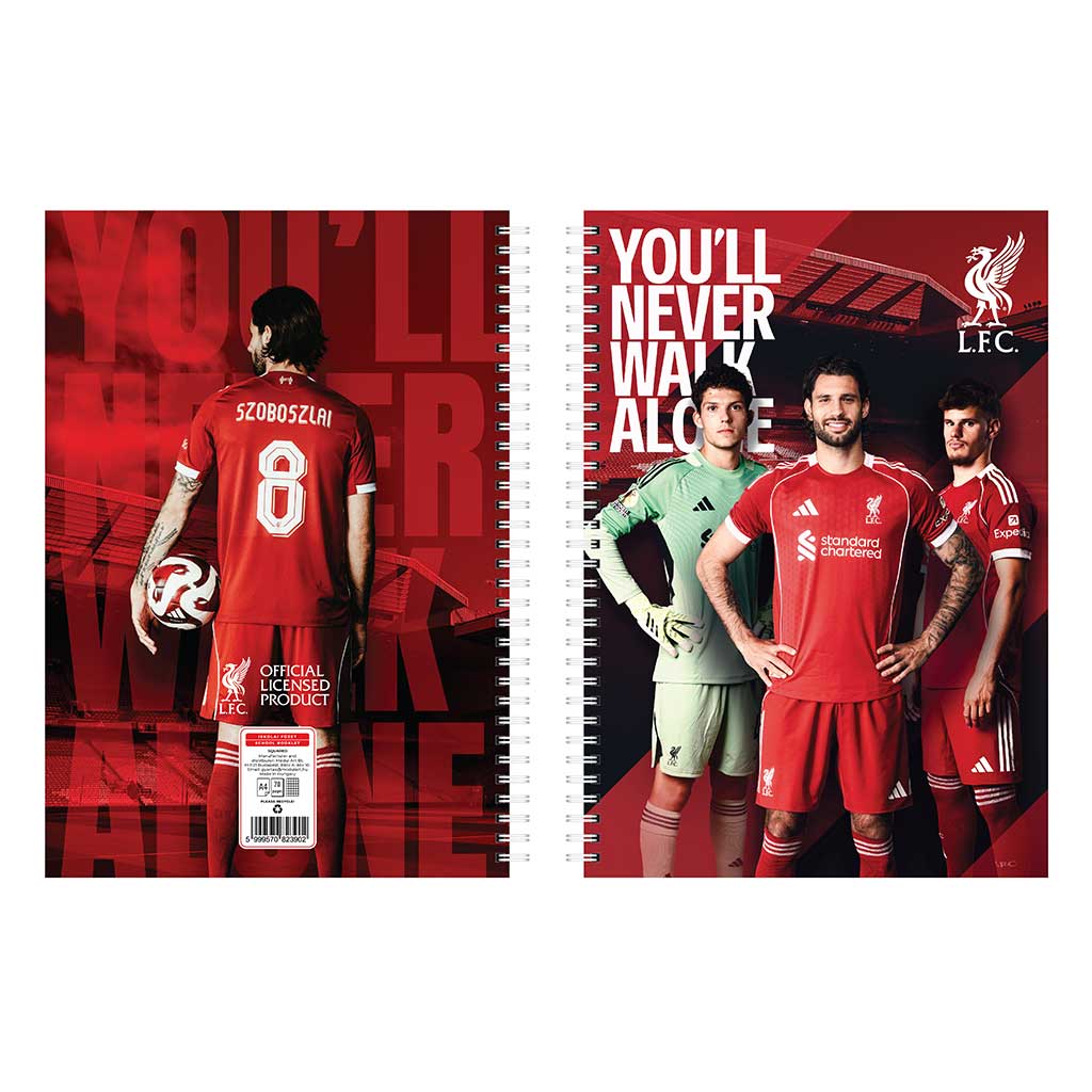 Nebulo: Liverpool Spiralnotizbuch w kratkę 70 kartek A/4 1szt zdjęcie 1