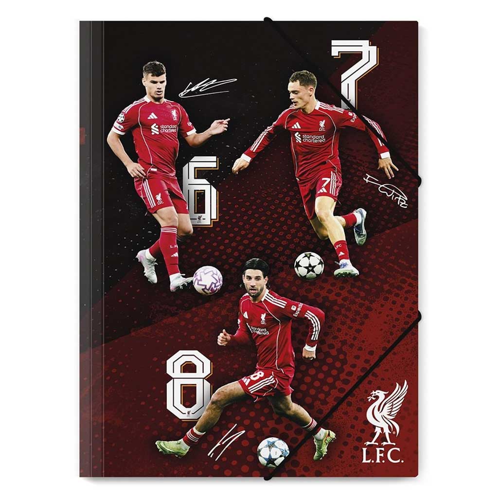 Nebulo: Liverpool tekturowa gumowa teczka A/4 różne 1szt kép 2