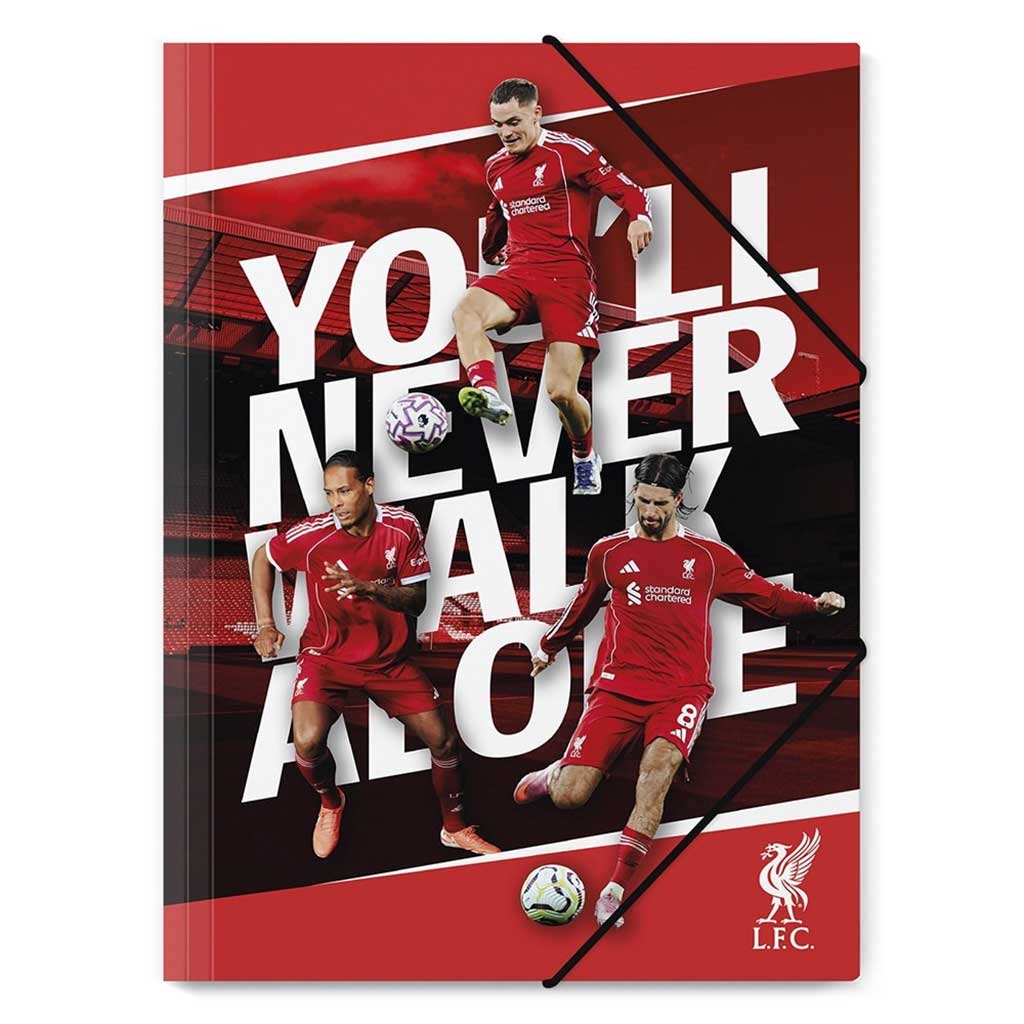 Nebulo: Liverpool tekturowa gumowa teczka A/4 różne 1szt kép 1