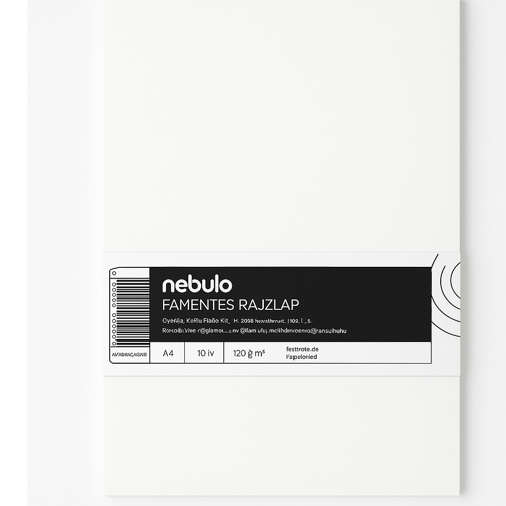 Nebulo: Papierowy blok rysunkowy A/4 10 szt. zdjęcie 1