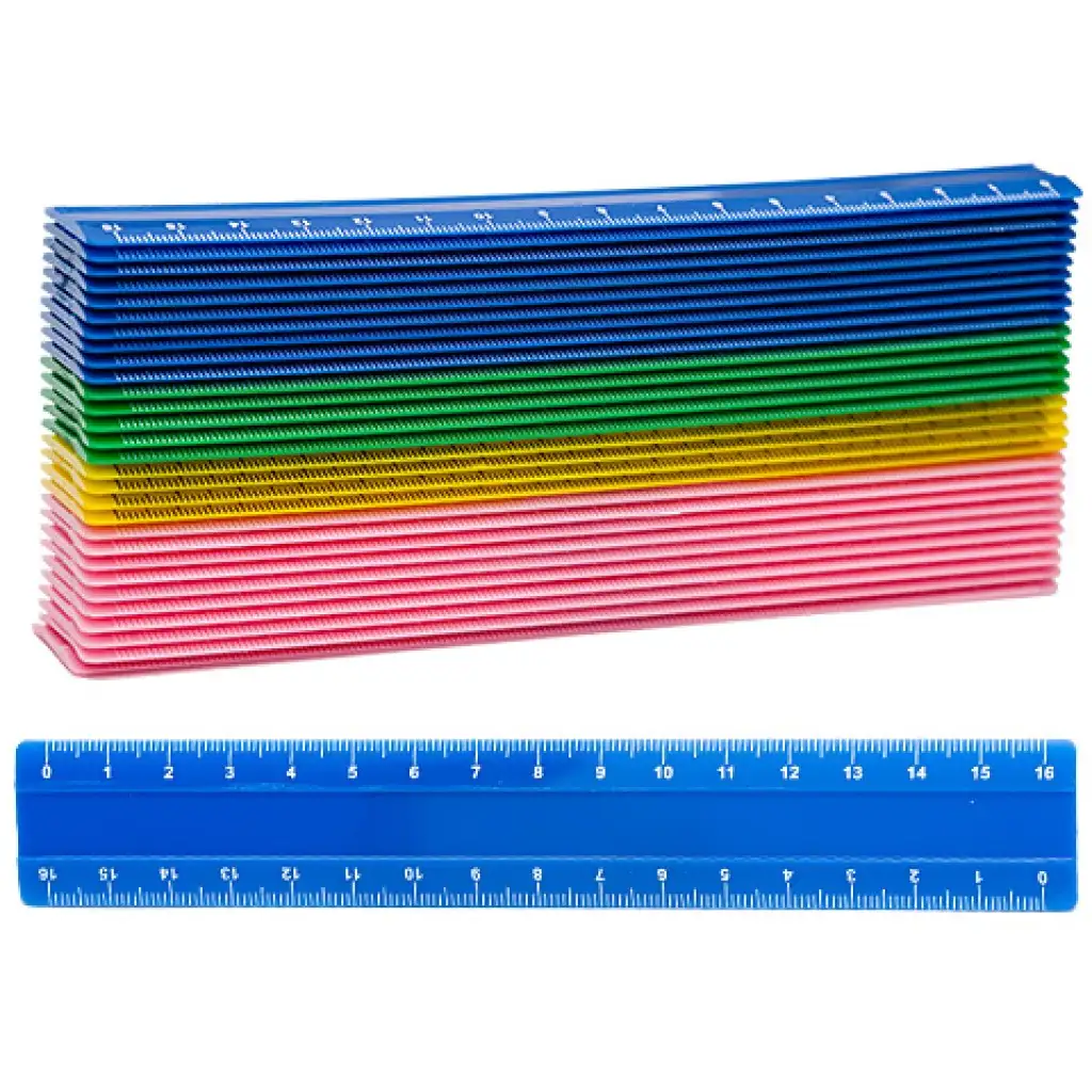 Nebulo: Plastikowa linijka w różnych kolorach 16cm zdjęcie 1