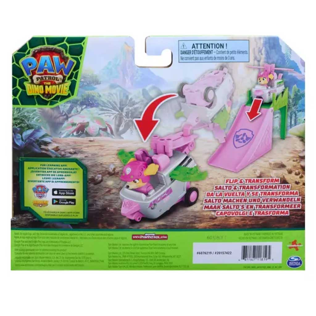 Paw Patrol Dino Movie - Przewracające się akrobatyczne pojazdy Skye - Spin Master zdjęcie 2