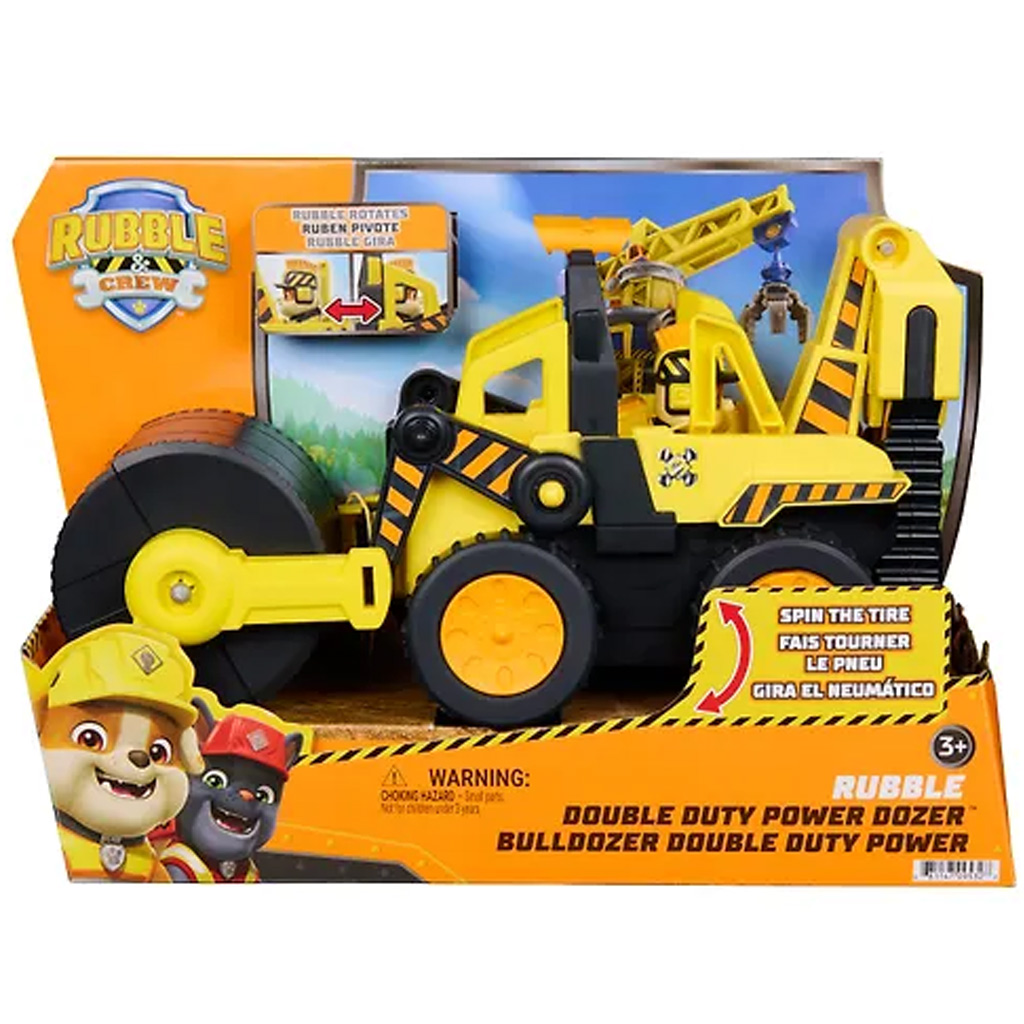 Paw Patrol: Rubble i jego zespół Podwójny Dźwig Rubble z figurką - Spin Master zdjęcie 1