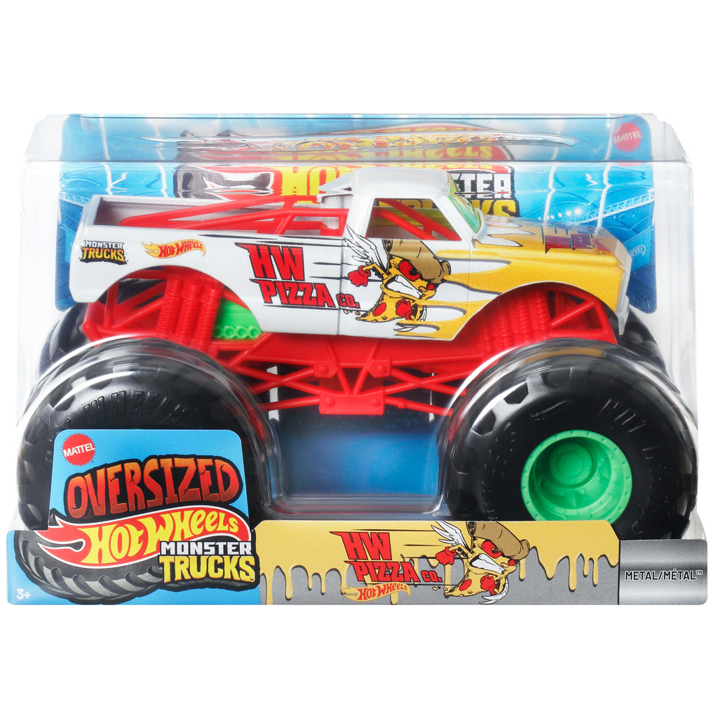 Hot Wheels Monster Trucks: Pizza Co. monster auto 1/24 – Mattel zdjęcie 1