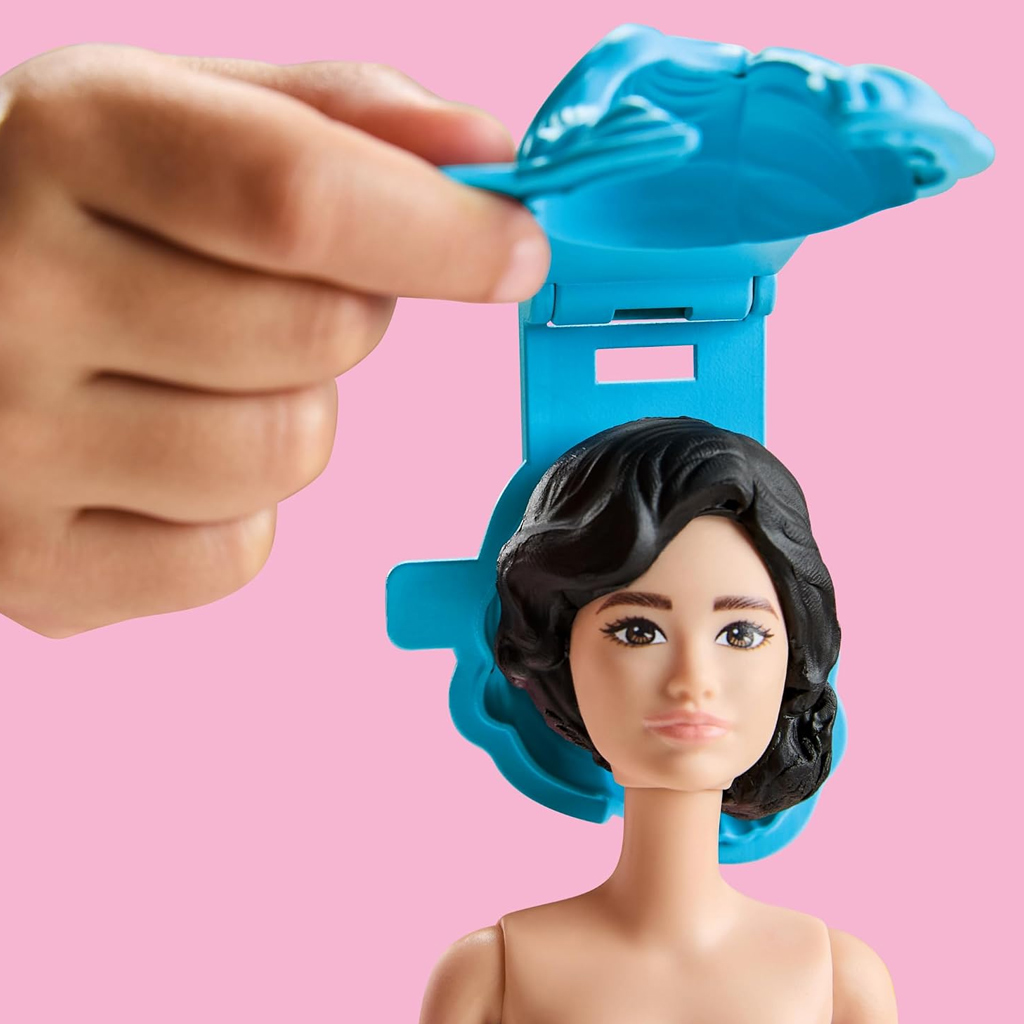Play-Doh: Barbie Błyszczące biżuteria i wstążki zestaw z plasteliny z lalką – Hasbro zdjęcie 4