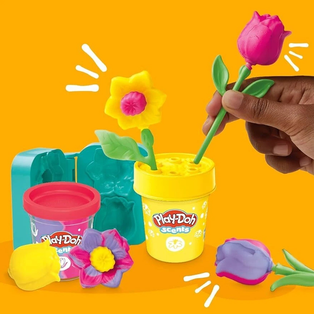 Play-Doh: Małe kwiaty - Zestaw plastelinowy Tulipan i narcyz - Hasbro zdjęcie 2