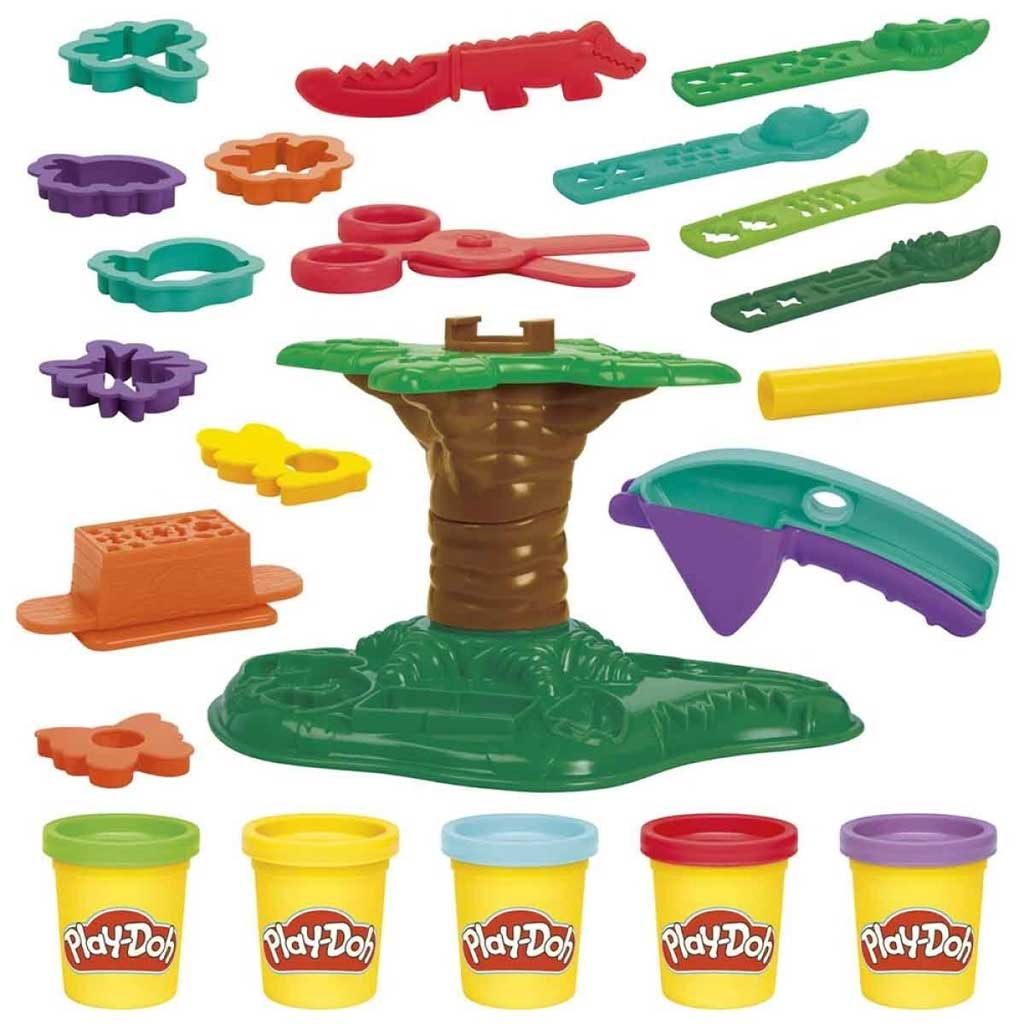 Play-Doh: Zestaw plasteliny Treetop creations 5 sztuk z pojemnikami i innymi akcesoriami - Hasbro zdjęcie 3