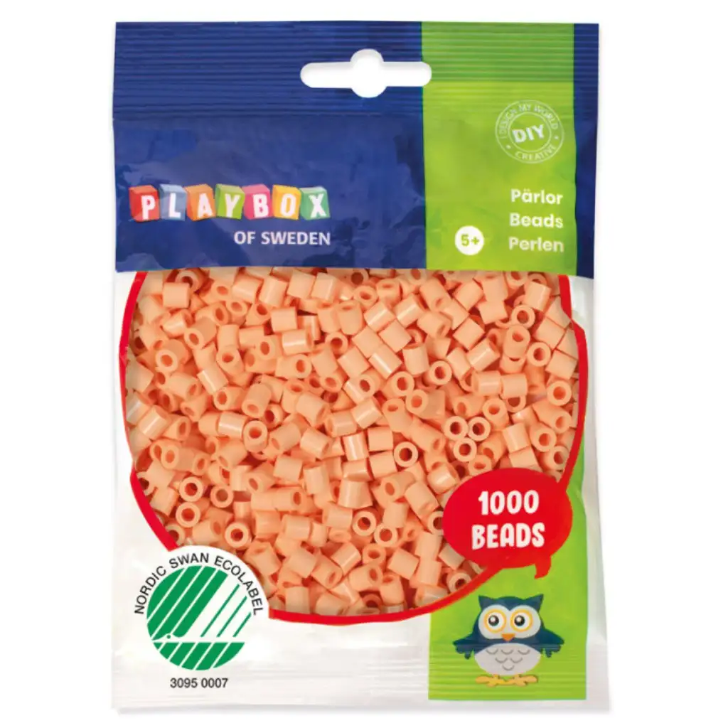 PlayBox: 5mm MIDI prasowane koraliki 1000 sztuk w kolorze brzoskwiniowym zdjęcie 1