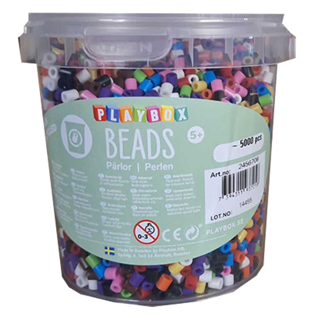 PlayBox: Recyklingowane 5mm MIDI żelazne koraliki 5000 sztuk w różnych kolorach zdjęcie 1
