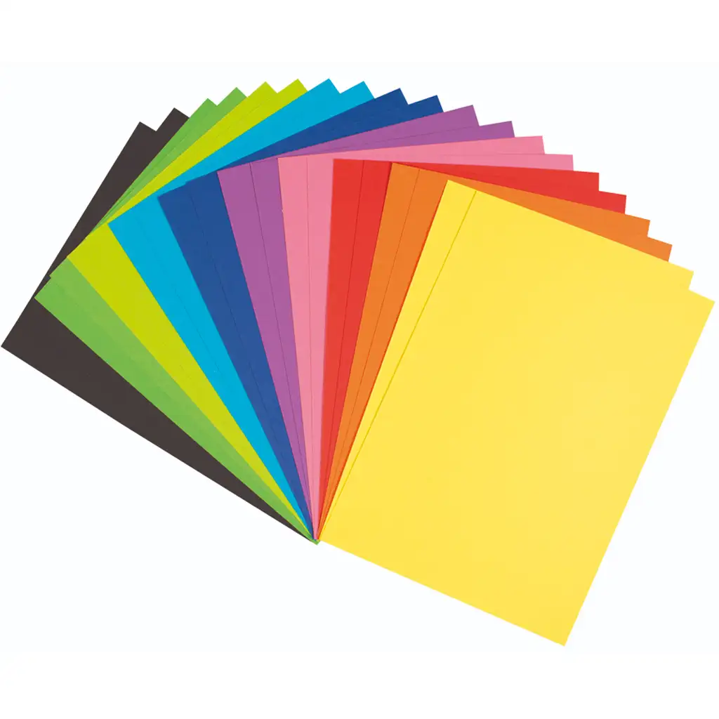 PlayBox: Zestaw kolorowego papieru kartonowego 20szt A/4 180gr zdjęcie 1