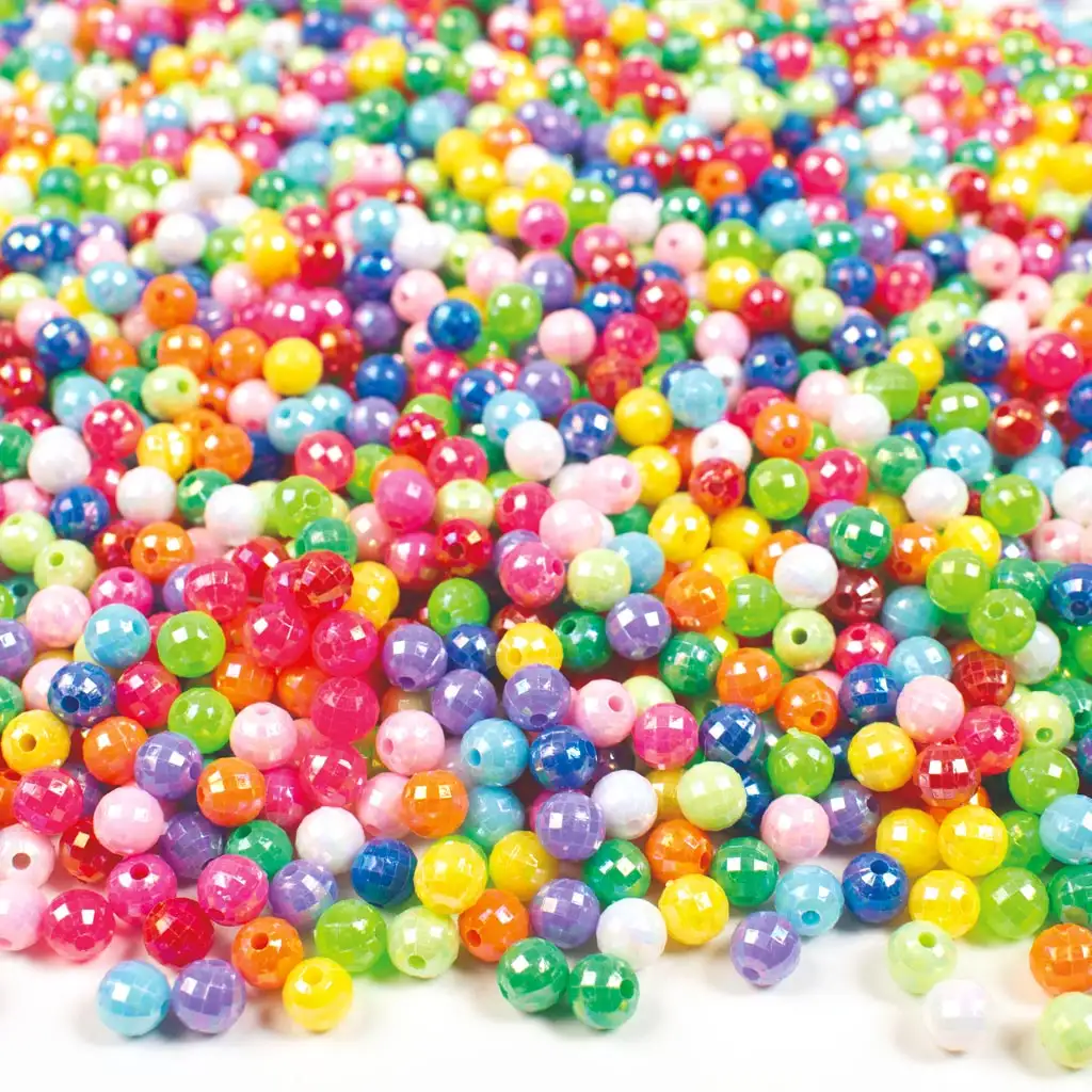 PlayBox: Zestaw plastikowych kryształowych koralików 2000 szt. 6mm zdjęcie 1